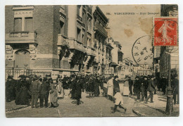 94 VINCENNES Rue Besquel Jolie Animation 1912 Timbrée  D10  2023 - Villecresnes