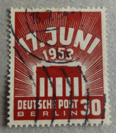 Berlin Germany 1953 Revolt Of June 17 Th 30 Pf Red Stamp Used - Gebraucht