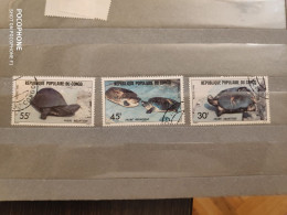 1982  Congo	Turtles  (F46) - Used Stamps