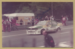 Jacques Panciatici - Pilote De Rallye Français - Photo Originale Signée - 1982 - Sportivo