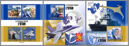 DJIBOUTI 2023 MNH Finland Joints NATO Beitritt Finnland Finlande Rejoint OTAN M/S+2S/S - OFFICIAL ISSUE - DHQ2341 - NATO