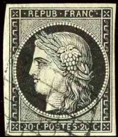 France N°3 20c Noir Sur Jaune TB Qualité:obl - 1849-1850 Ceres