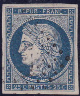 France N°4 25c Bleu TB Qualité:obl - 1849-1850 Ceres