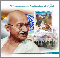 NIGER 2022 MNH Mahatma Gandhi - Indepedence Of India S/S - IMPERFORATED - DHQ2341 - Mahatma Gandhi
