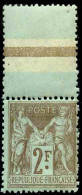 France N°105 2f Bistre Sur Azuré Bdf Qualité:** - 1898-1900 Sage (Type III)