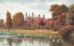 ECOLE - Royaume Uni - Eton College - Colorisé - Carte Postale  Ancienne - Scuole