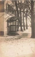 CARTE PHOTO - Porche D'une Maison - Hiver - Neige  - Carte Postale  Ancienne - Fotografía