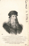 CELEBRITE - Portrait - Léonard De Vinci - Carte Postale Ancienne - Personnages Historiques