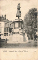 BELGIQUE - Liège - Statue De Grétry, Place Du Théâtre - Carte Postale  Ancienne - Liège