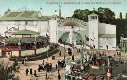 BELGIQUE - Bruxelles - Dans La Plaine Des Attractions - Animé - Colorisé - Carte Postale Ancienne - Expositions Universelles