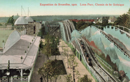 BELGIQUE - Bruxelles - Luna Parc - Chemin De Fer Scénique - Colorisé - Carte Postale Ancienne - Exposiciones Universales