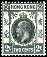 Hong Kong 1937 SG118c 2c Grey Mult Script CA  Lightly Hinged Mint - Neufs