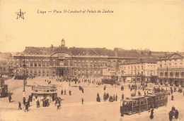 BELGIQUE - Liège - Place Saint Lambert Et Palais De Justice -  Animé - Carte Postale  Ancienne - Lüttich