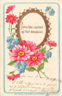 ARTS - Peintures Et Tableaux - Un Miroir Décoré De Fleur - Carte Postale Ancienne - Malerei & Gemälde