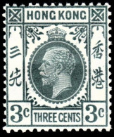 Hong Kong 1931 SG119 3c Grey Mult Script CA  Lightly Hinged Mint - Neufs