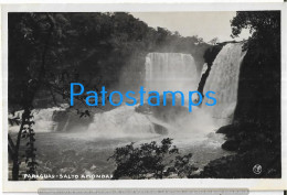 215564 PARAGUAY SALTO AMONDAY VIEW PARTIAL POSTAL POSTCARD - Paraguay