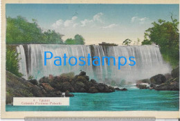 215576 PARAGUAY IGUAZU CATARATA FLORIANO PEIXOTO POSTAL POSTCARD - Paraguay