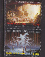 PIA  - SAN  MARINO -  2013 : 2° Centenario Della Nascita Di Giuseppe Verdi E Di Richard Wagner  -   (SAS  2422-23) - Unused Stamps