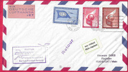 GERMANY - FIRST FLIGHT LUFTHANSA LH 421A FROM NEW YORK TO FRANKFURT *17.3.1960 - OFFICIAL COVER FROM O.N.U - Premiers Vols