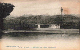 FRANCE - Pau - Le Boulevard Et La Chaine Des Pyrénées - Carte Postale  Ancienne - Pau