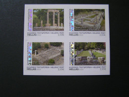 GREECE 2023 Ancient Olympia 4 Self-adhesive  MNH.. - Blocks & Sheetlets