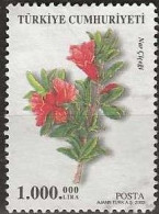 TURKEY 2003 Flowering Trees - 1000000l. - Pomegranate FU - Used Stamps