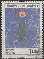 TURKEY 2011 Official Stamp - 10ykr - Flower FU - Francobolli Di Servizio