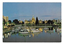 BRITISH COLUMBIA --  VICTORIA, INNER HARBOUR AT NIGHT  1986 - Victoria