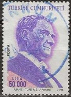 TURKEY 1994 Kemal Ataturk - 50000l. - Violet, Mauve & Red FU - Used Stamps