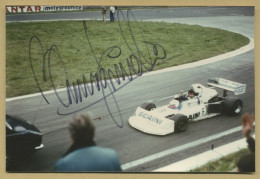 Bruno Giacomelli - Pilote Automobile Italien - Photo Originale Signée - 1977 - Sportspeople