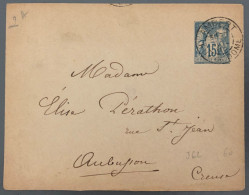 France Entier Type Sage 15c. - Enveloppe - (B1971) - Bandes Pour Journaux