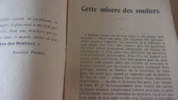 1920 CETTE MISERE DES SOULIERS. WELLS H.G.  LIBRAIRIE DU PARTI SOCIALISTE ET DE L'HUMANITE, - 1901-1940