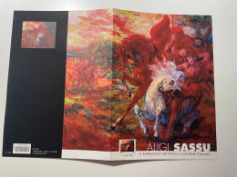2012 Folder Aligi Sassu - Battaglia Di Cavalieri Patrimonio Artistico Italiano - Folder