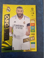 CARTE  FOOT PANINI  ADRENALYN   REAL  MADRID  2022/23   BENZEMA  //  PARFAI ETAT  //  1er  CHOIX  //  Balon De Oro - Trading Cards