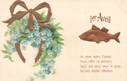 FETES ET VOEUX - Poisson D'avril - Un Poisson - Colorisé - Carte Postale Ancienne - April Fool's Day