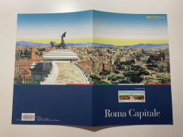 2011 Folder Filatelico Poste Italiane Filatelia Roma Capitale Con Lamina Argento - Folder