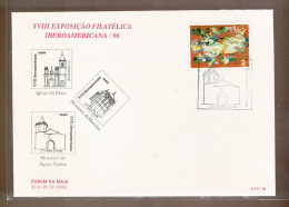 Portugal, 1996, XVIIIExposição Filatélica Iberoamericana /96 - Lettres & Documents