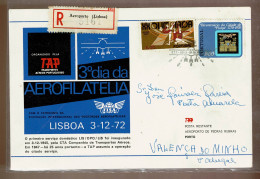 Portugal, 1972, 3º Dia Da Aerofilatelia, Lisboa - Storia Postale