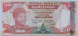 2001 Swaziland  50 Emalangeni ( UNC ) - Swasiland