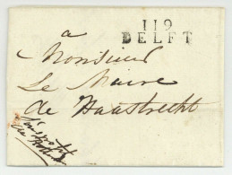 119 DELFT Departement Conquis 1812 - 1792-1815: Veroverde Departementen