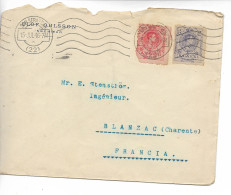 SAN SEBASTIAN Espagne Mécanique Sur 10 Et 15c Pour La France 1916      ...G - Frankeermachines (EMA)