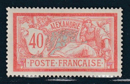 ALEXANDRIE - N°29 ** (1902-03) Merson : 40c - Unused Stamps