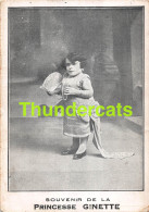 Delcampe - CPA PRINCESSE GINETTE SOUVENIR DE LA FREAK MIDGET DWARF GNOME LUTIN NAIN CIRQUE CIRCUS  - Zirkus