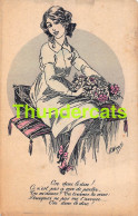 CPA ILLUSTRATEUR A. WUYTS ARTIST SIGNED LADY WOMAN  - Wuyts