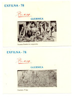 Hoja Recuerdo Estudio Composicion Guernica  España - Souvenirbögen