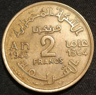 MAROC - MOROCCO - 2 FRANCS 1945 ( 1364 ) - Mohammed V - KM 42 - Maroc