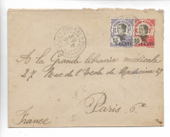 SAIGON Indochine Entier Postal 4 Cents / Sur 10 Cents + Complément Pour Paris CAD SAIGON CENTRAL 1920      ...G - Autres & Non Classés