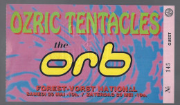 Ozric Tentacles - The Orb - 20 Mei 1995 - Forest National (BE) - Concert Ticket - Entradas A Conciertos