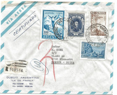 42 - 30 - Enveloppe Recommandée Envoyée De Cordoba En Suisse 1962 - Storia Postale