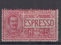 Action !! SALE !! 50 % OFF !! ⁕ Italy 1903 ⁕ ESPRESO 25c King Victor Emmanuel III. Mi.85 ⁕ 1v MH - Express Mail